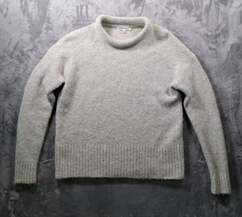 Madewell XXS Wool Alpaca Blend Sweater Pullover Gray